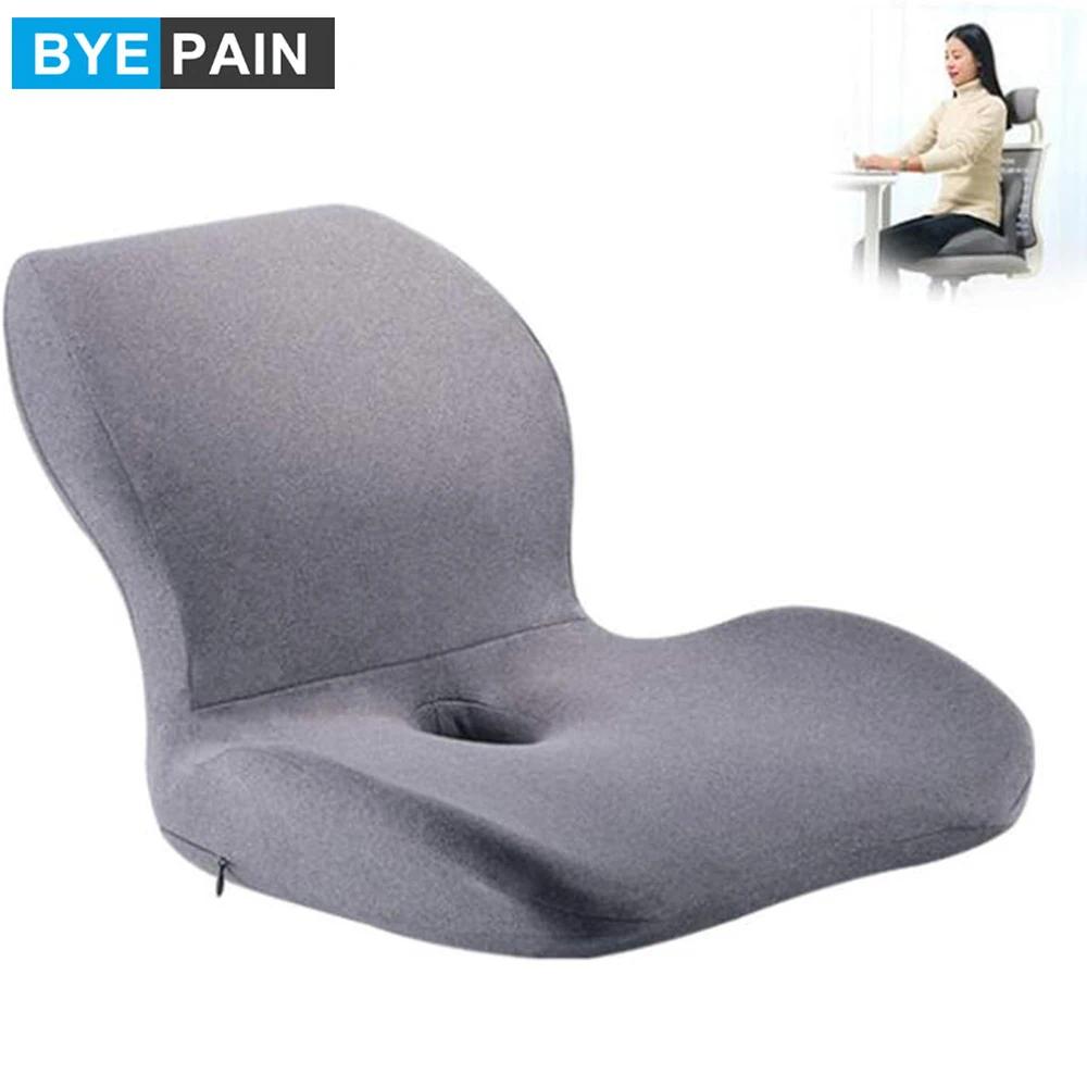 Seat Cushion for Office Chairs - Momery Foam Chiar Cushion for Tailbone Pain Relief, Back Pain, Long Sitting Pressur